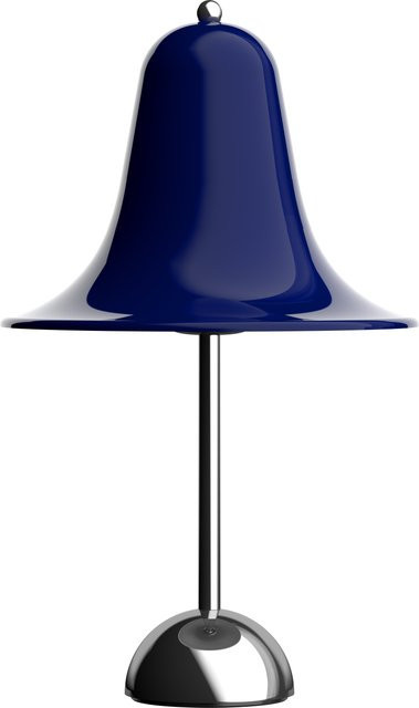 Verpan Pantop Tischleuchte in Blau und Silber mit E27 Fassung aus Metall - Bild 1