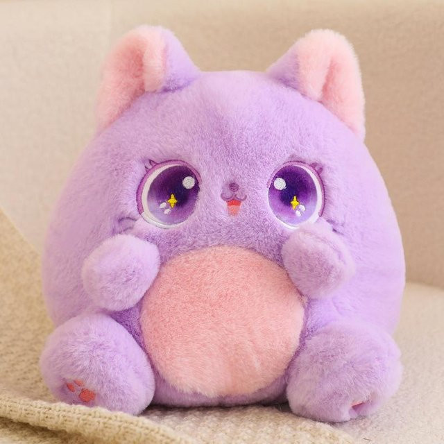 Yiran toy Sitzende dicke Katze, Plüsch Spielzeug, 25cm - Bild 1