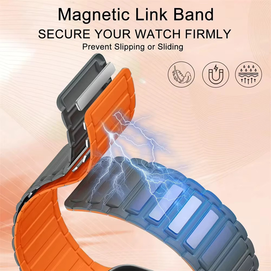 Apple Uhrenarmband Silikon, Magnetisch, Unisex - Bild 4