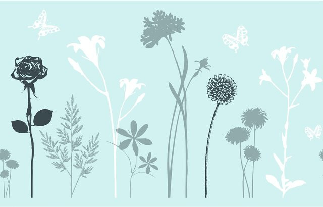 d-c-fix Fensterfolie Premium Blossom transparent grau B: 45 cm, L: 150 cm - Bild 1
