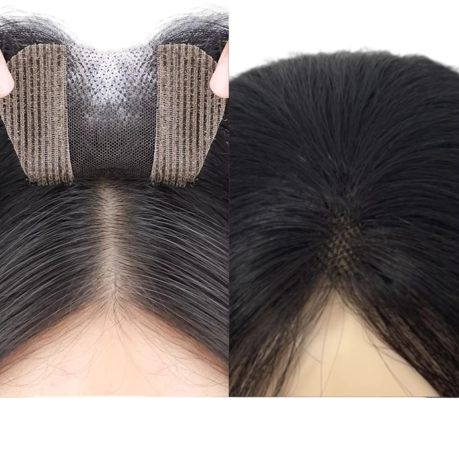 Anemone Haarteil Pony für Damen, natürlich, ohne Clips - Bild 2