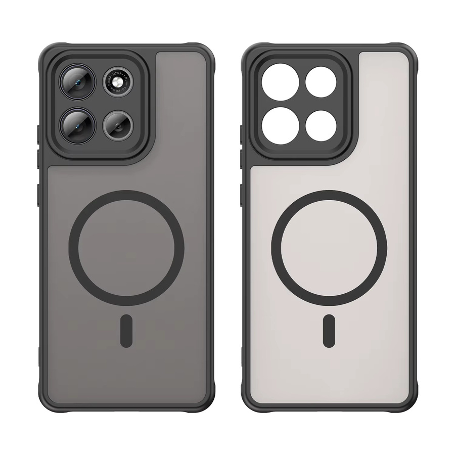 Magnetische transparente Handyhülle für Motorola Moto Edge 60, Edge 60 Pro, Edge 2025, G56 und G86 Fusion 5G in Blau, matte Schutzhülle - Bild 6