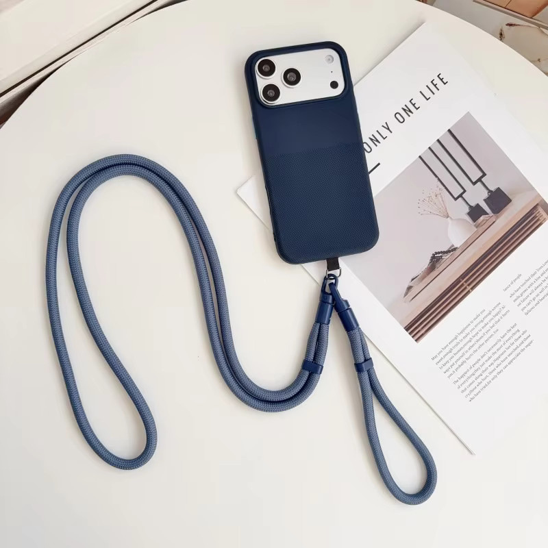 EHUIDE Magnetische Dual-Lanyard-Hülle für iPhone 17 Pro Max 16 15 14 13 12 11 Plus – Matt, stoßfest, mit Umhängekordel und Handschlaufe - Bild 2