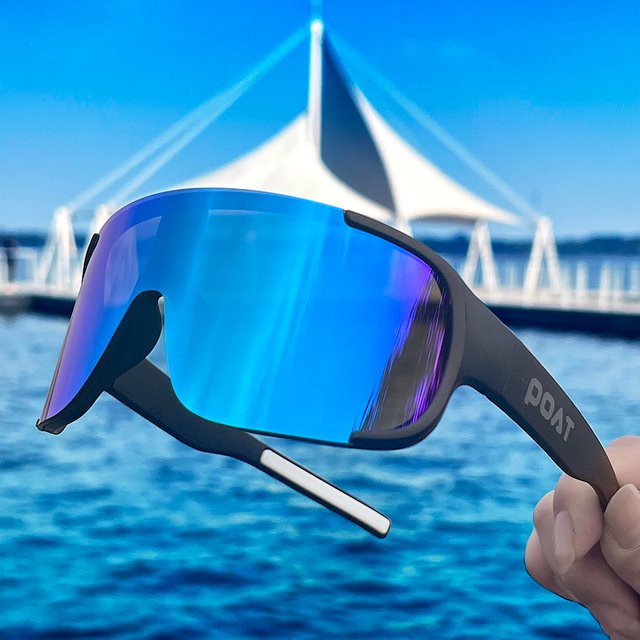 POAT Sportsonnenbrille, Unisex, Vollrand, Kunststoff, Multicolour - Bild 1