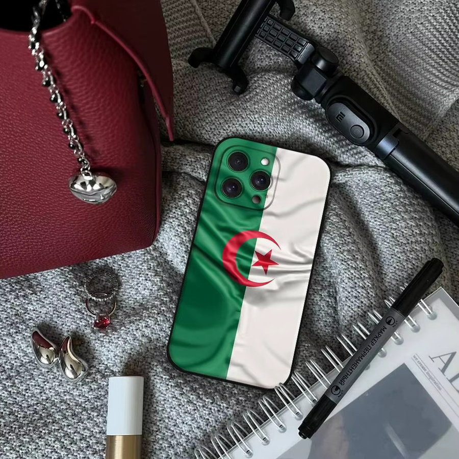 Mesuca Handyhülle mit Algerien-Pass Design für iPhone 11 bis iPhone 17 Pro Max Plus Mini, TPU Weiche Hautfreundliche Hülle, Multicolour - Bild 3