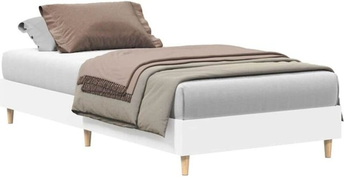 Vidaxl Einzelbett aus Holzwerkstoff in Weiß im skandinavischen Design, B/T/H: 90 x 200 cm - Bild 1