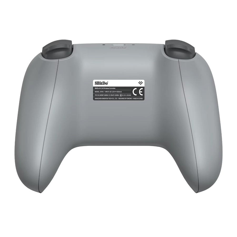8BitDo N64 2.4G Wireless Gaming Controller mit Hall-Effekt und Adapter für N64 und PC, Grau - Bild 2