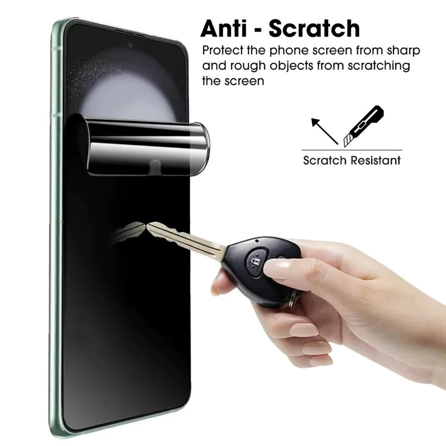 Privatsphäre Hydrogel Screen Protector Anti-Spy Displayschutz für Apple iPhone 17 16 15 14 13 12 Pro Max Plus XR XS X transparent - Bild 5