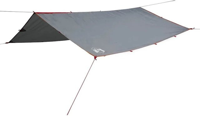vidaXL Tarp aus Polyester in Grau und Orange, wasserdicht, B/T: 300 x 294 cm - Bild 1