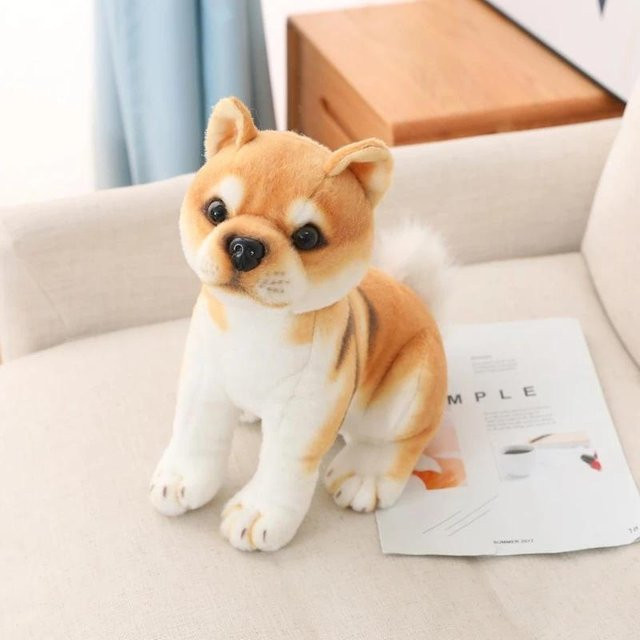Kidsly Shiba Inu Hund Stofftier Plüsch Spielzeug, 20cm, ab 14 Jahren - Bild 1