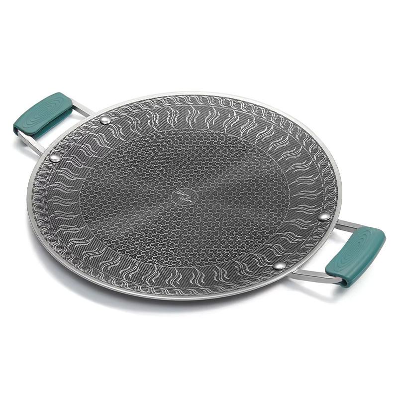 Naturehike Leyan Edelstahl Backform für Outdoor und Camping, runde Antihaft-Pizzaform in Silber - Bild 7