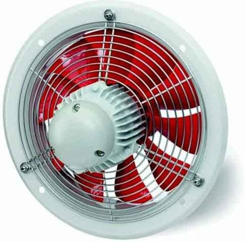Helios Wandventilator HWD 450/4 Axialventilator 3-Phasen Regelbar in Weiß - Bild 2