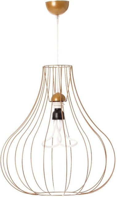 Kayoom Pendelleuchte Leonie 110 in Schwarz oder Gold/Messing aus Metall mit E27 Fassung, B/H/T: 47 x 50 x 47 cm - Bild 1