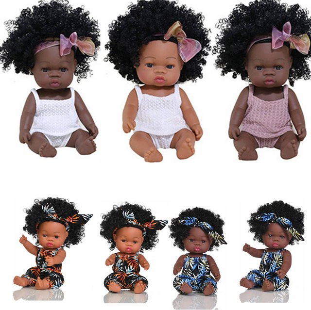 JINGXIN PRINCESS Reborn-Puppe aus Vinyl, schwarz - Bild 1