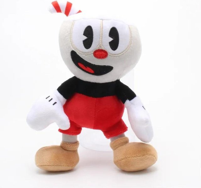 Yiran toy Cuphead Mugman, Plüschtier, 25cm - Bild 1