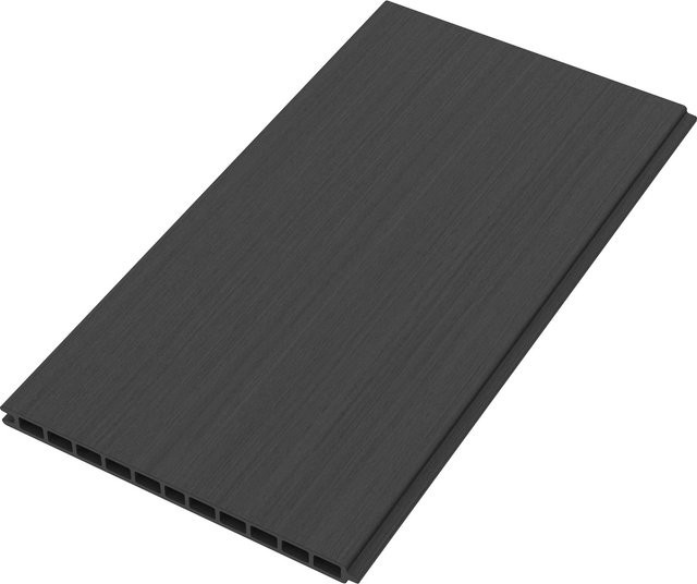 T&J WPC-Steckzaunbrett Max-XL Coextrudiert Charcoal, B/H/T: 28 x 179 x 2 cm - Bild 1
