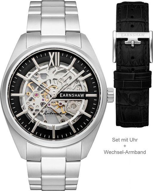 Thomas Earnshaw Herrenuhr, Automatik, Edelstahl, 43 mm, Schwarz - Bild 1