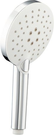WELLWATER Handbrause Medie in Weiß Matt mit 4 Strahlarten, Rund, Höhe: 24,2 cm, Breite: 12,0 cm, Tiefe: 6,4 cm - Bild 1