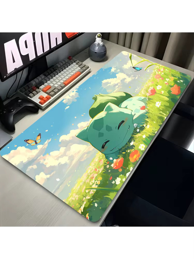 Bandai Pokemon Bulbasaur Mauspad Multicolor Schreibtischunterlage für PC und Laptop - Bild 2