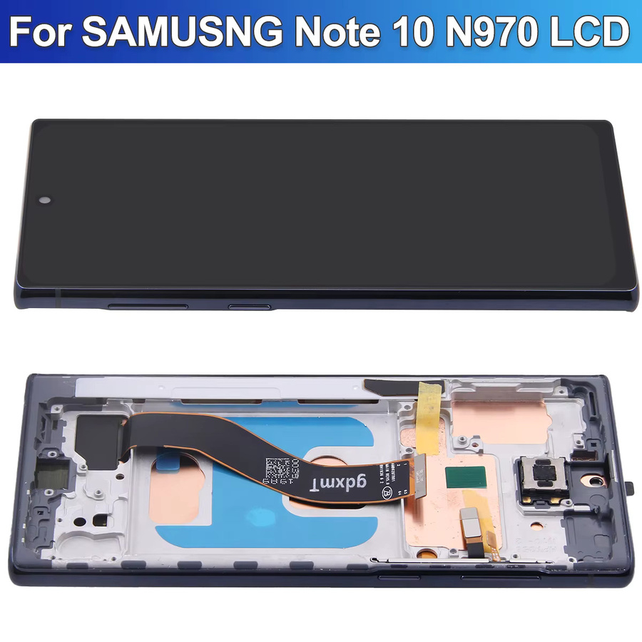 Samsung Note 10 N970 N970F LCD Display mit Touch Screen Digitizer und Rahmen in Schwarz (TFT Qualität) - Bild 2