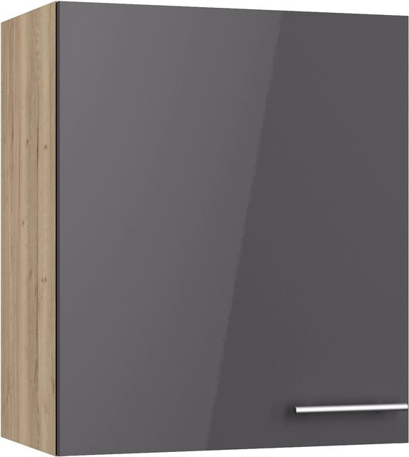 Küchen-Oberschrank Optifit Jonte Anthrazit-Wildeiche, B/H/T: 60 x 70,4 x 34,9 cm - Bild 1