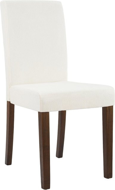CLP Esszimmerstuhl Ina mit Cordbezug in Beige und Holzgestell - Bild 1