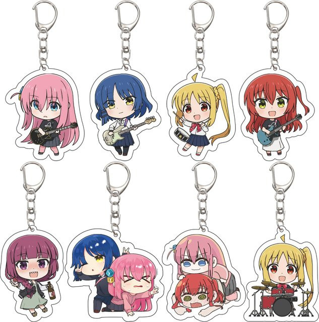 Bandai Schlüsselanhänger Anime Bocchi the Rock!, Acryl, Unisex, 55 mm - Bild 1