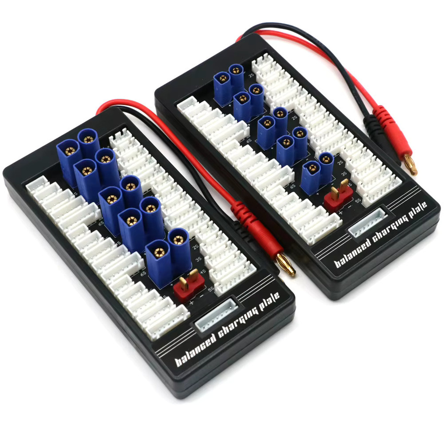 ISDT Parallel Lipo Batterie Lade Board für XT60 XT30 XT90 T-Plug EC3 EC5 2-6S in Schwarz - Bild 2