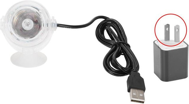 Tooarts LED Aquarium Beleuchtung RGB mit bunten Farbverläufen, wasserdicht und tauchbar, weiß/transparent - Bild 1