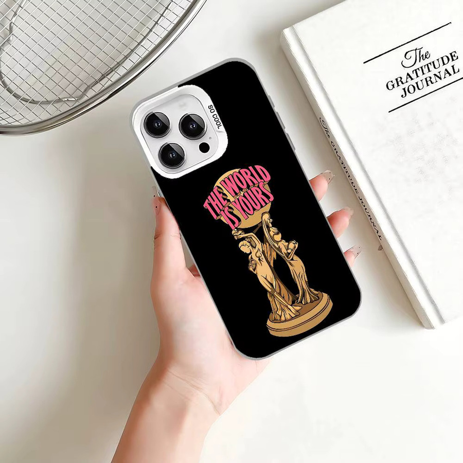 Scarface The World Is Yours Stoßfeste Handyhülle für Apple iPhone 11 bis 17 Pro Max Plus in Silber und Schwarz - Bild 6