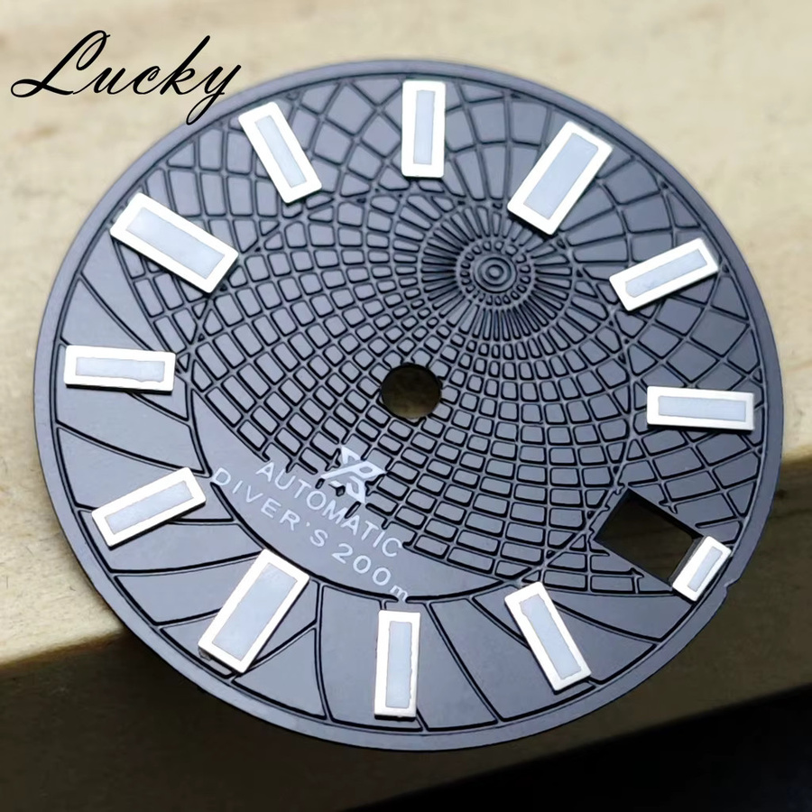 MUZHI Zifferblatt, mechanische Taucheruhr, 28,5 mm, grün leuchtend - Bild 2