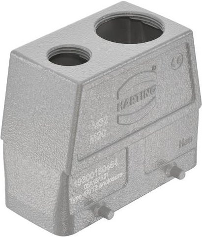HARTING Tüllengehäuse 19 30 016 0464 in Grau aus Aluminium - Bild 1