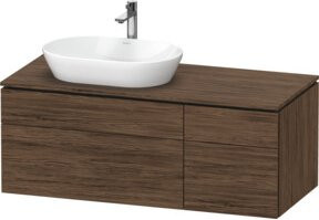 Duravit Waschtischunterschrank L-Cube in Braun Matt, B/T/H: 122 x 55 x 48,2 cm - Bild 1