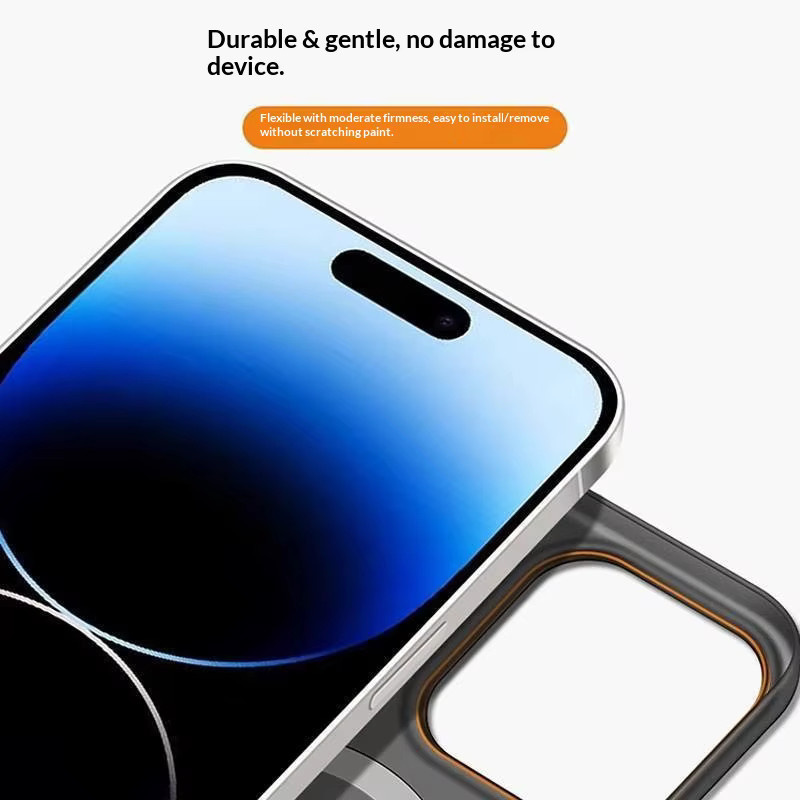 Transparente Xiaomi Schutzhülle aus PC mit magnetischer Befestigung und kabelloser Ladefunktion in Grau - Bild 1