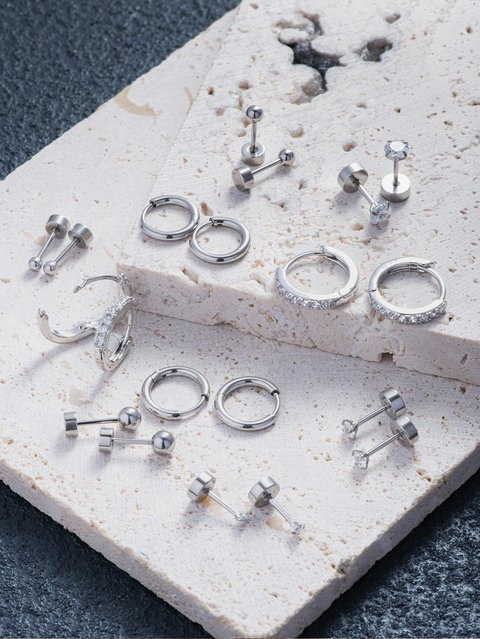 Creolen Ohrstecker, 18K vergoldet, Edelstahl, Gold, Damen - Bild 1