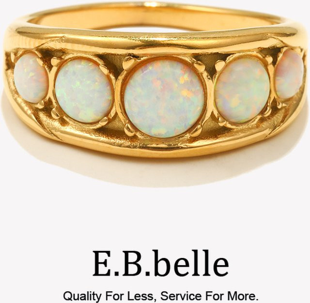 E.B.belle Ring, Opal, Edelstahl, Damen - Bild 1