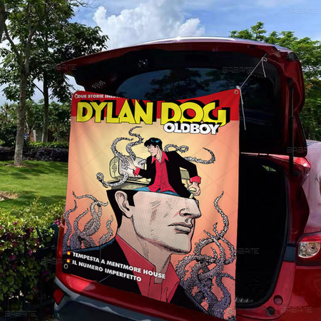 D-Dylan D-Dog Banner Textil Flagge mehrfarbig für Outdoor Party Dekoration H: 70 cm, B: 50 cm, T: 70 cm