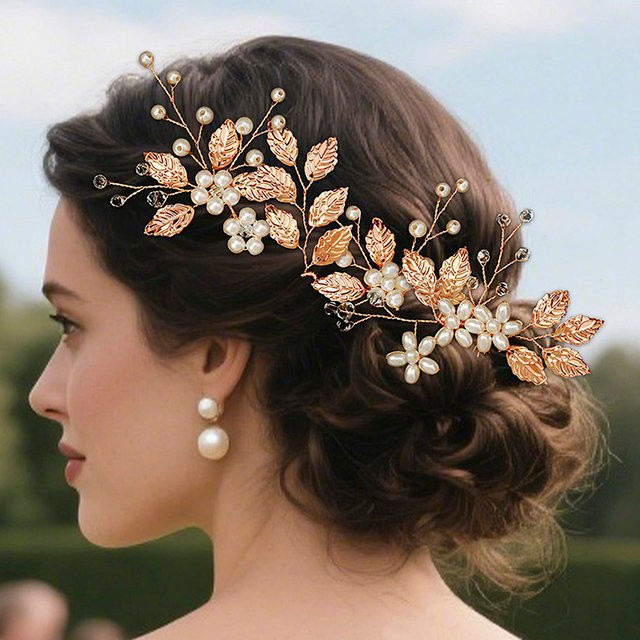 Haarnadeln Set, Perlen, Blumen, Damen - Bild 1