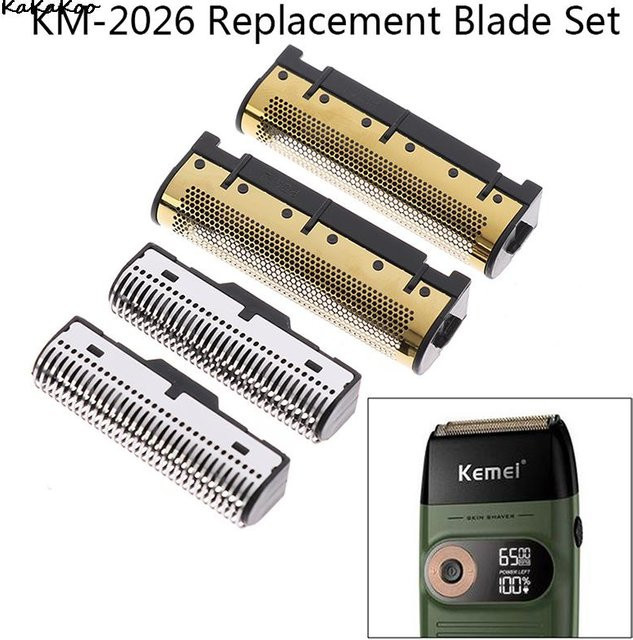 Kemei Ersatzklingen-Set für Haarschneider Km-2026, Unisex - Bild 1