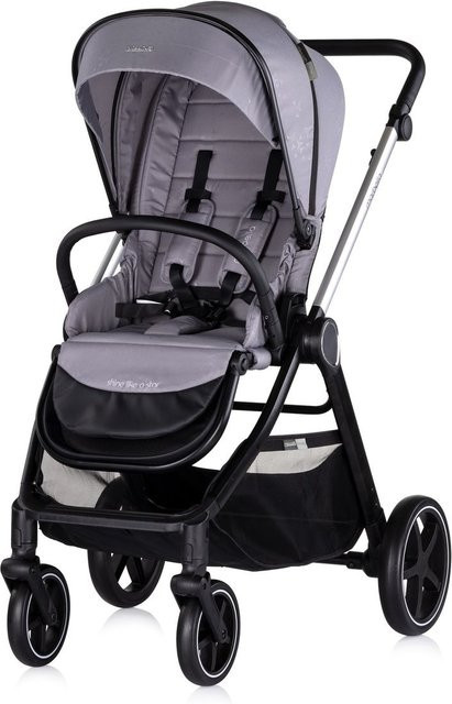 Chipolino Kombikinderwagen 3in1 Marbella in Grau mit i-Size Babyschale, Fußabdeckung und Einlage - Bild 1