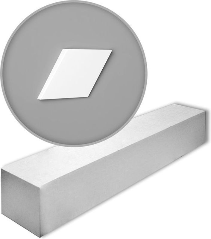 Orac Decor W100 Modern 1 Set mit 18 geometrischen Wandpaneelen aus Kunstharz in Weiß, 0,7 m2 - Bild 1