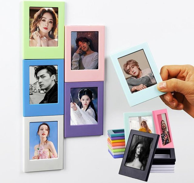 Magnetbilderrahmen für Fujifilm Instax Mini Filme in Grün und Multicolour, 3 Zoll - Bild 1