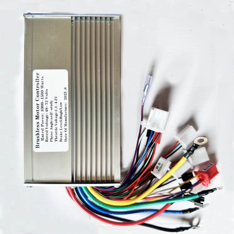 Elektrischer Dual-Mode Bürstenloser Controller für E-Bike, Roller und Skateboard, 12-Röhren, Farbe: Silber - Bild 3