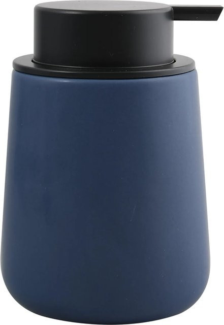 MSV Seifenspender Maonie aus Keramik in Dunkelblau, Höhe: 12,6 cm, Durchmesser: 8,5 cm - Bild 1
