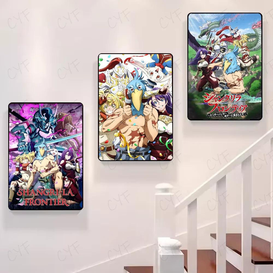 Dopudu Art Museum Anime Shangri la Frontier Poster aus Segeltuch, Mehrfarbig, B: 21 cm, H: 30 cm - Bild 6