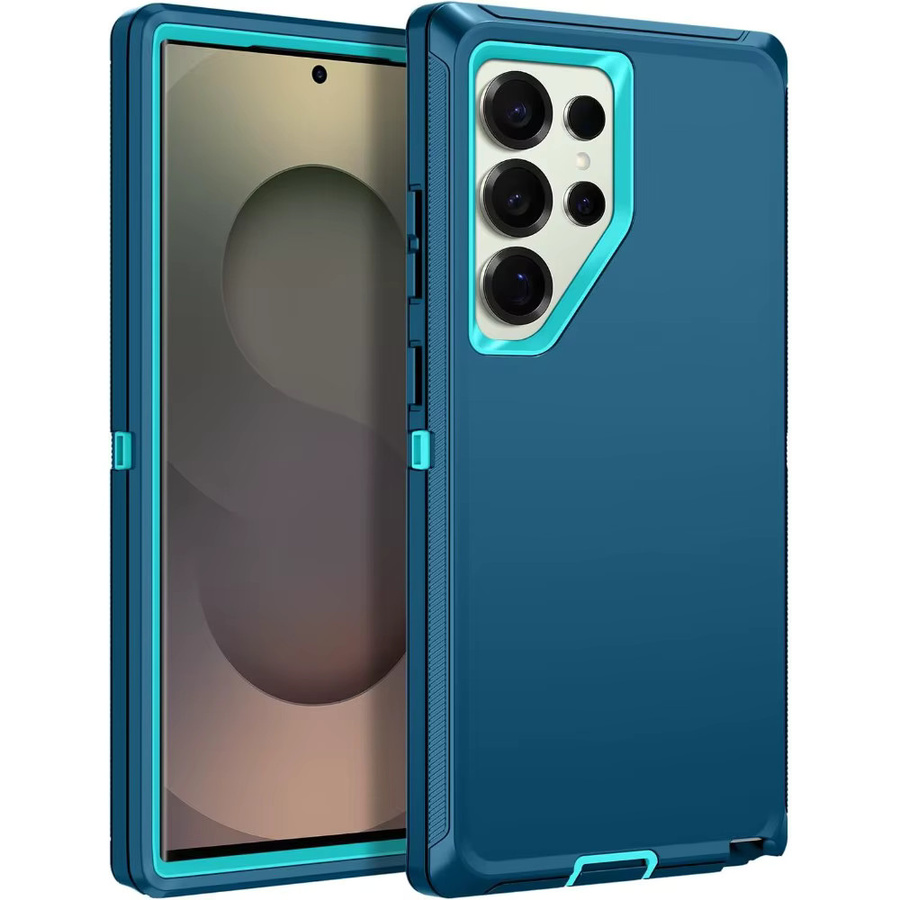 Robuste Militär-Schutzhülle für Samsung S26 S25 S24 S23 Ultra Plus, 3-lagiger Anti-Drop-Schutz, matt, in Grau, Weiß oder Blau - Bild 7