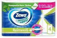 Zewa Küchenrolle Wisch & Weg Reinweiß, 4 Rollen, 2-lagig - Bild 1