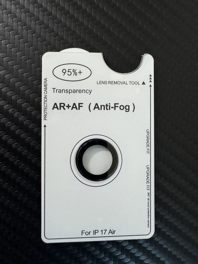 Apple Original AR AF Antibeschlag Gehärtetes Glas Schutzfolie für iPhone 17 Air Rückfahrkamera in Schwarz, Silber, Grau und Gold - Bild 2
