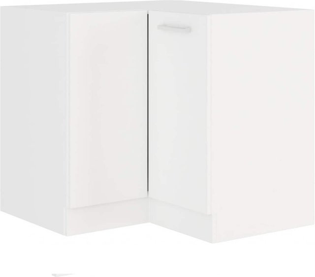 EKO White Eckunterschrank in Weiss matt für deine Küchenzeile, B/T: 89 x 89 cm - Bild 1