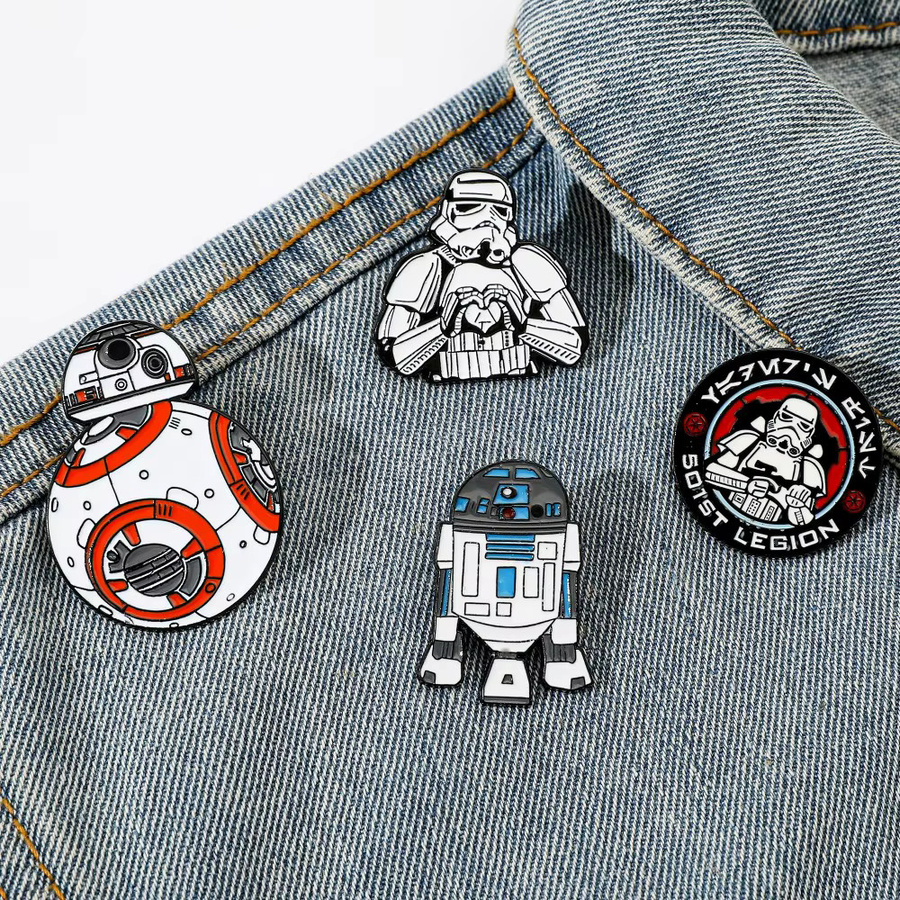 Star Wars Emaille-Pins-Set, 4-teilig, Bunt, Verspielt - Bild 3
